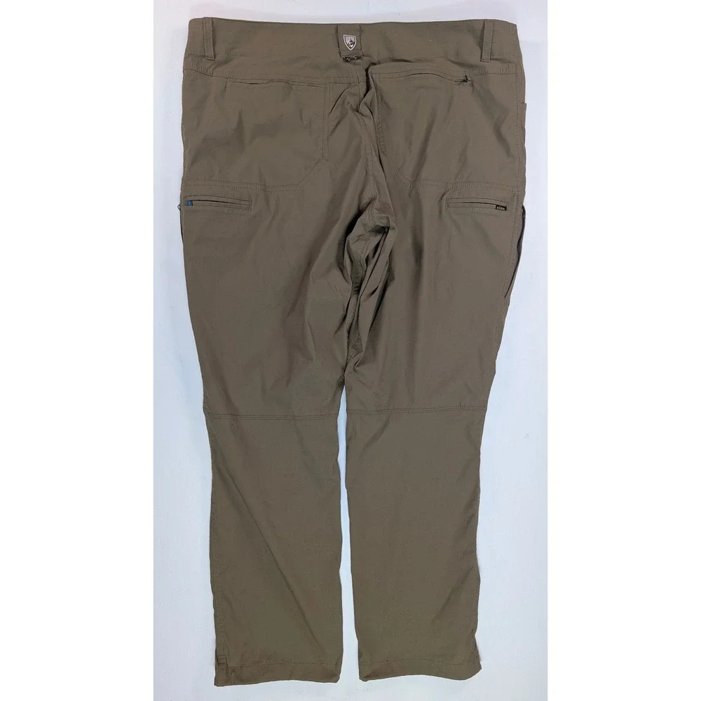 Kuhl Freeflex Style Mens 40x30 Hiking Pants Brown Outdoor Trekking